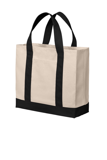 Port Authority® Cotton Canvas Two-Tone Tote