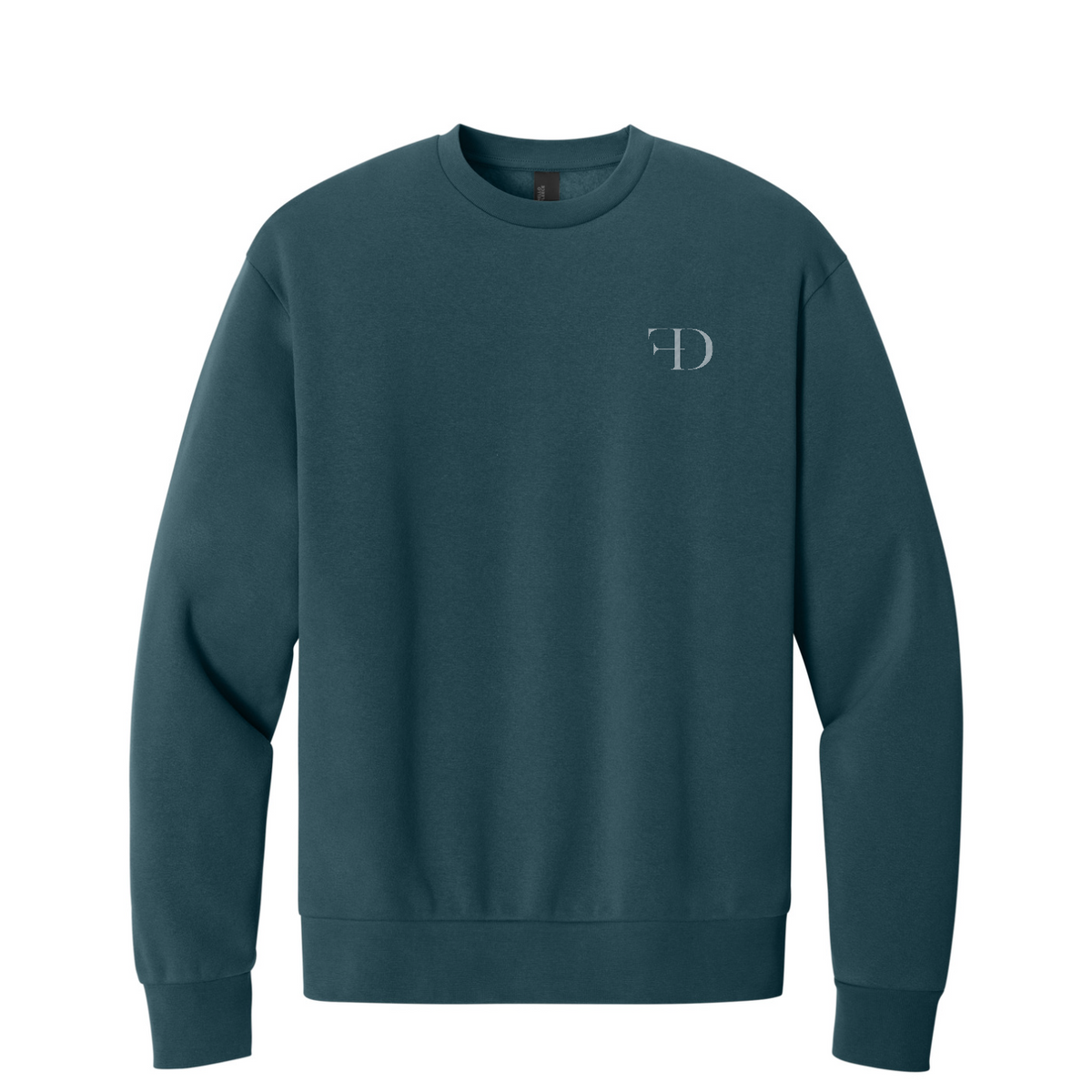 District MelloFleece Crew — Deep Cyan