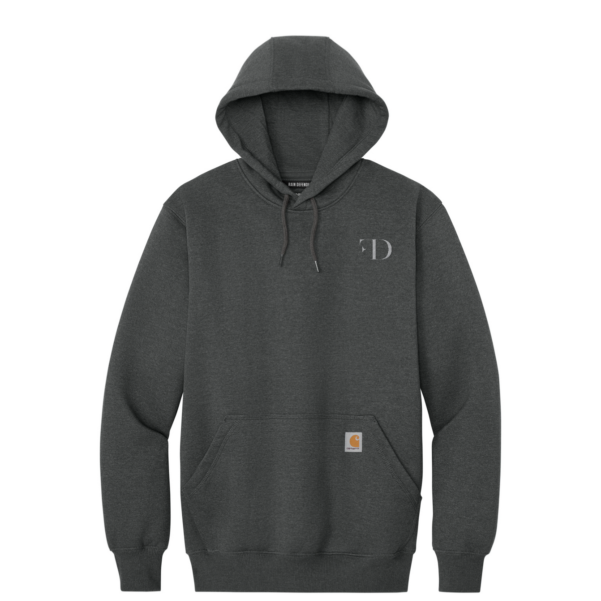 Carhartt  Rain Defender  Paxton Heavyweight Hooded Sweatshirt — Carbon Heather