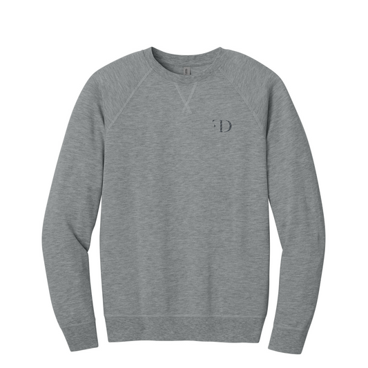 Next Level Apparel Laguna Raglan Sweatshirt — Heather Gray