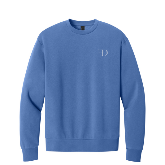 District MelloFleece Crew — Cornflower Blue