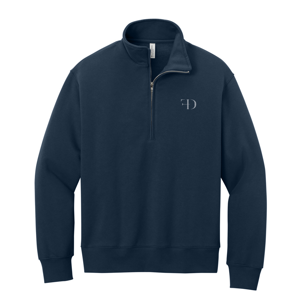 BELLA+CANVAS Unisex 10-Ounce Heavyweight 1/2-Zip Sweatshirt — Navy