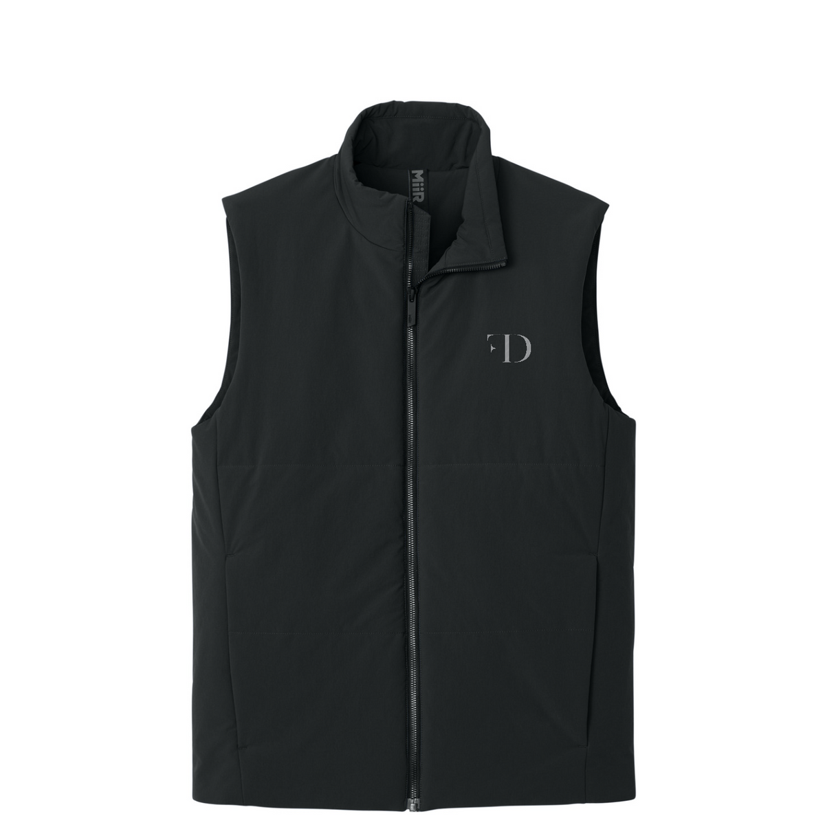 MiiR Sashiko Stretch Puffy Vest — Pitch Black