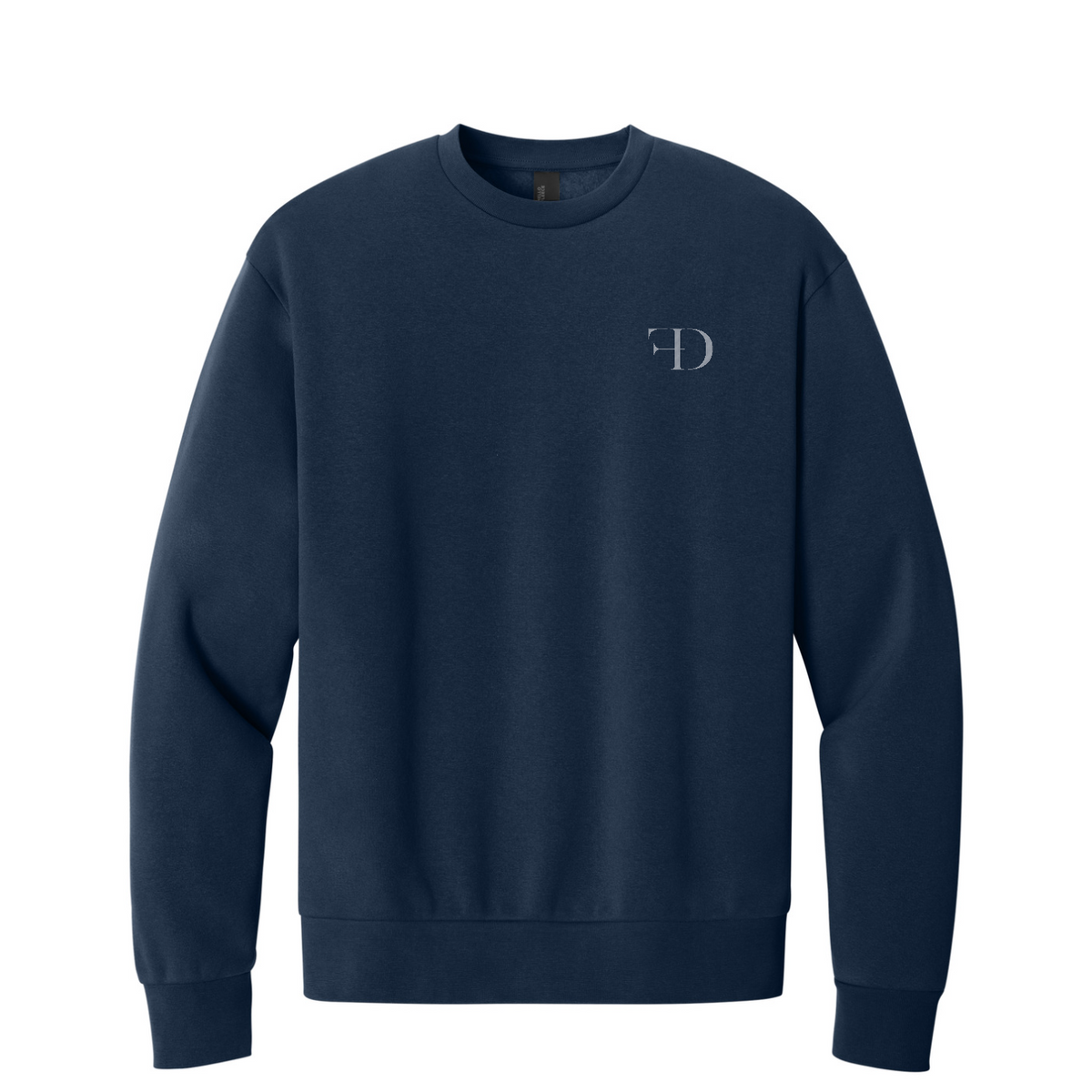 District MelloFleece Crew — River Blue Navy