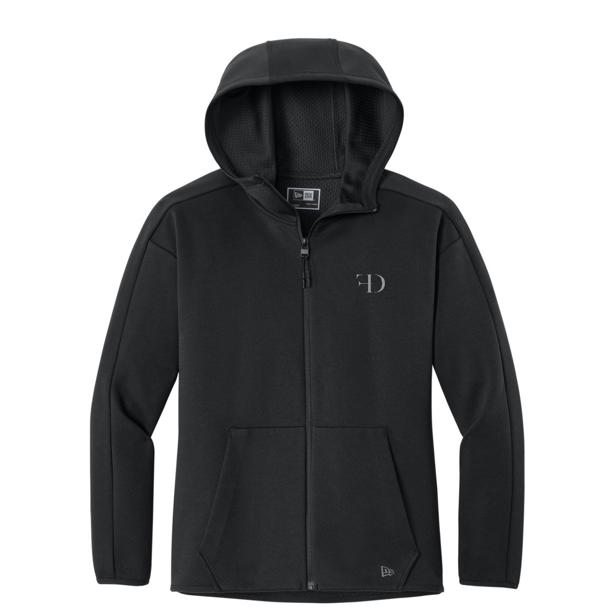 New Era Women's Double Back Full-Zip Hoodie — Black
