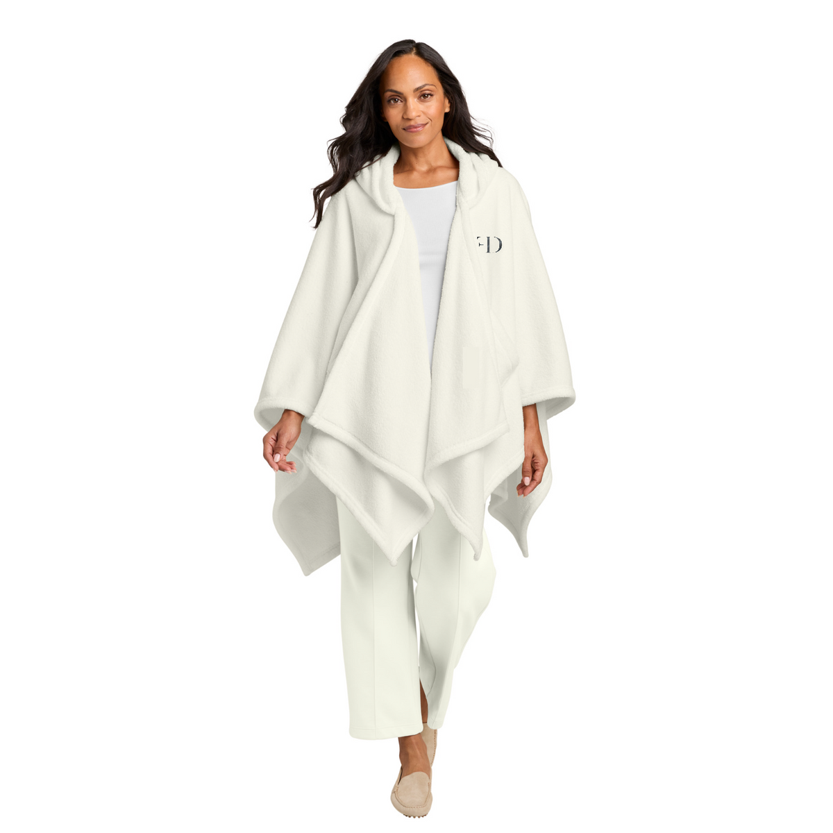 Port Authority Dream Plush Open Hoodie — model