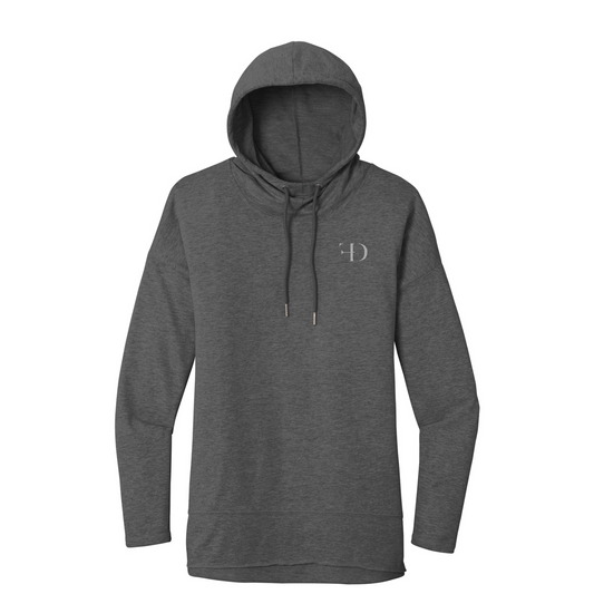 District  Women's Featherweight French Terry  Hoodie — Washed Coal