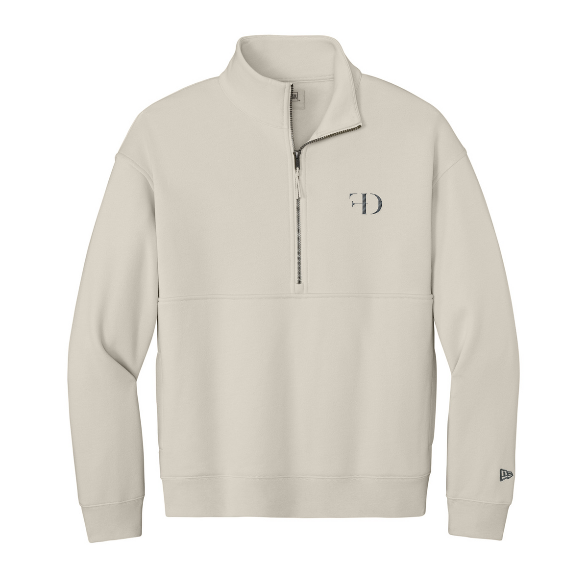 New Era Heritage Fleece 1/2-Zip — Soft Beige