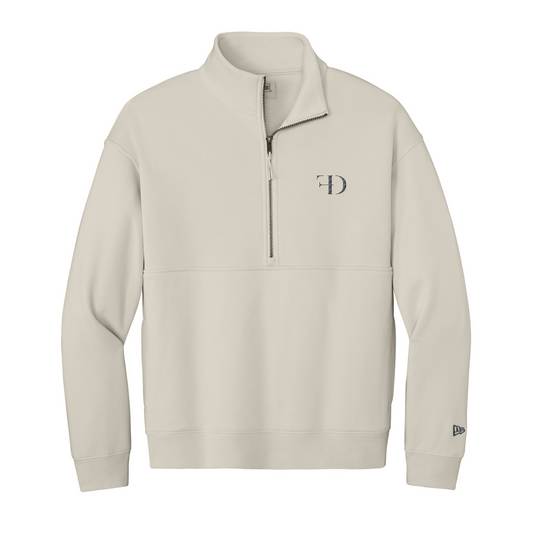 New Era Heritage Fleece 1/2-Zip — Soft Beige
