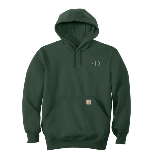 Carhartt  Rain Defender  Paxton Heavyweight Hooded Sweatshirt — Forestry Green