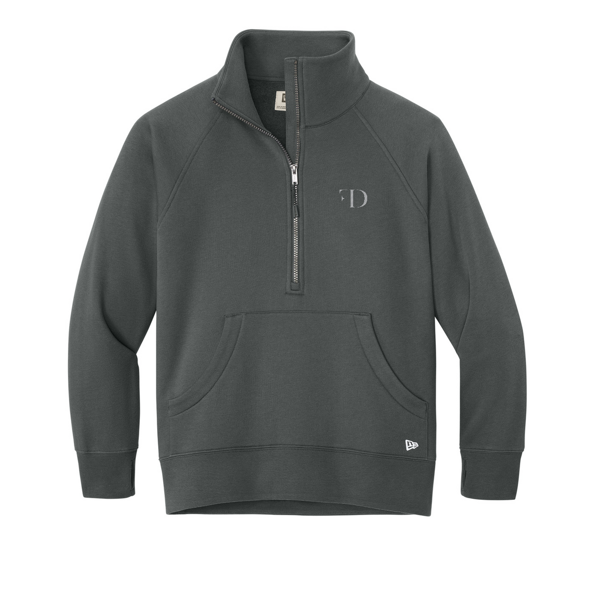 New Era Women's Heritage Fleece 1/2-Zip — Graphite