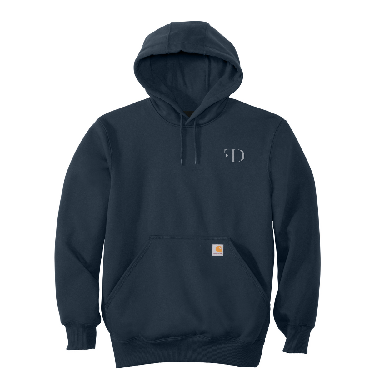 Carhartt  Rain Defender  Paxton Heavyweight Hooded Sweatshirt — New Navy