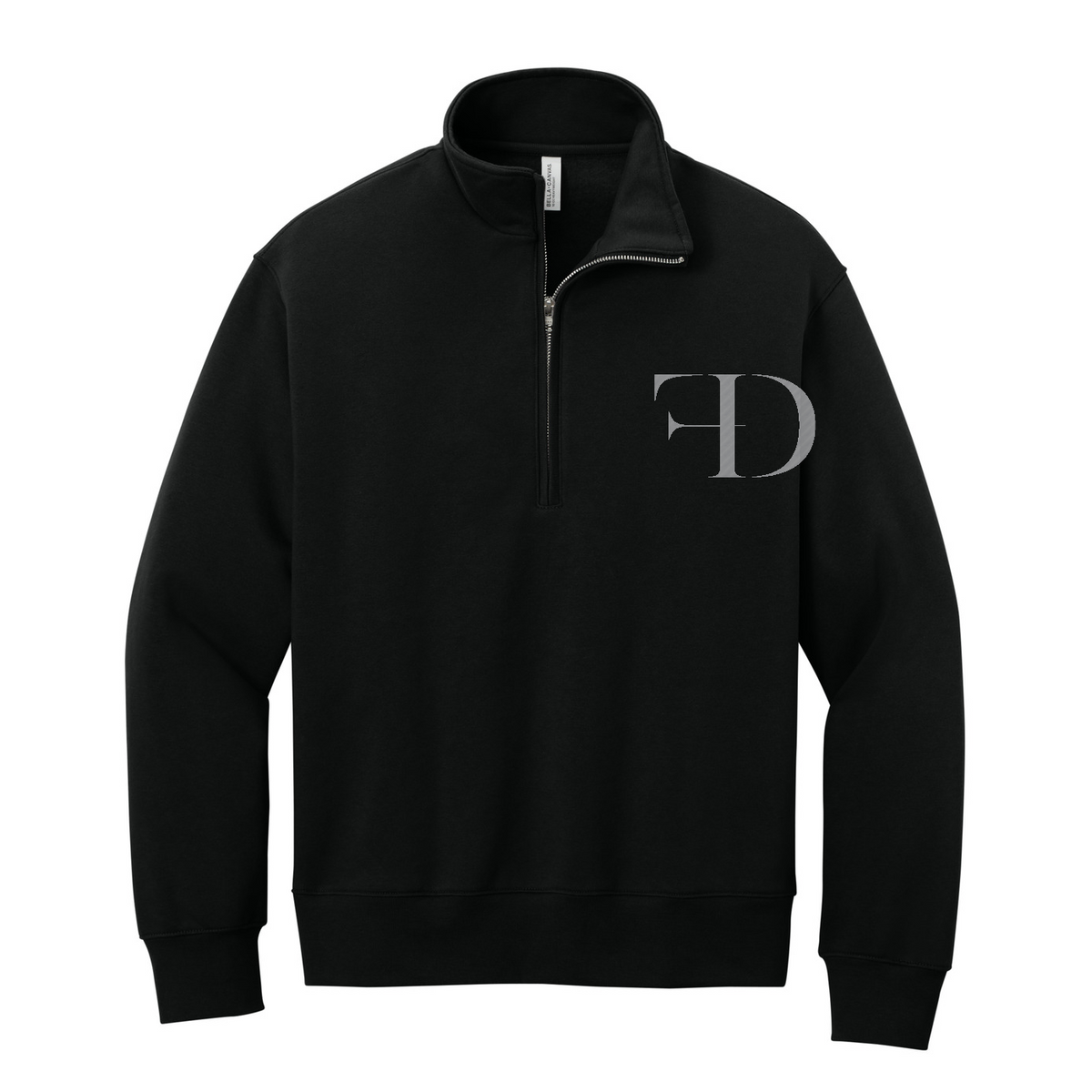 BELLA+CANVAS Unisex 10-Ounce Heavyweight 1/2-Zip Sweatshirt — model