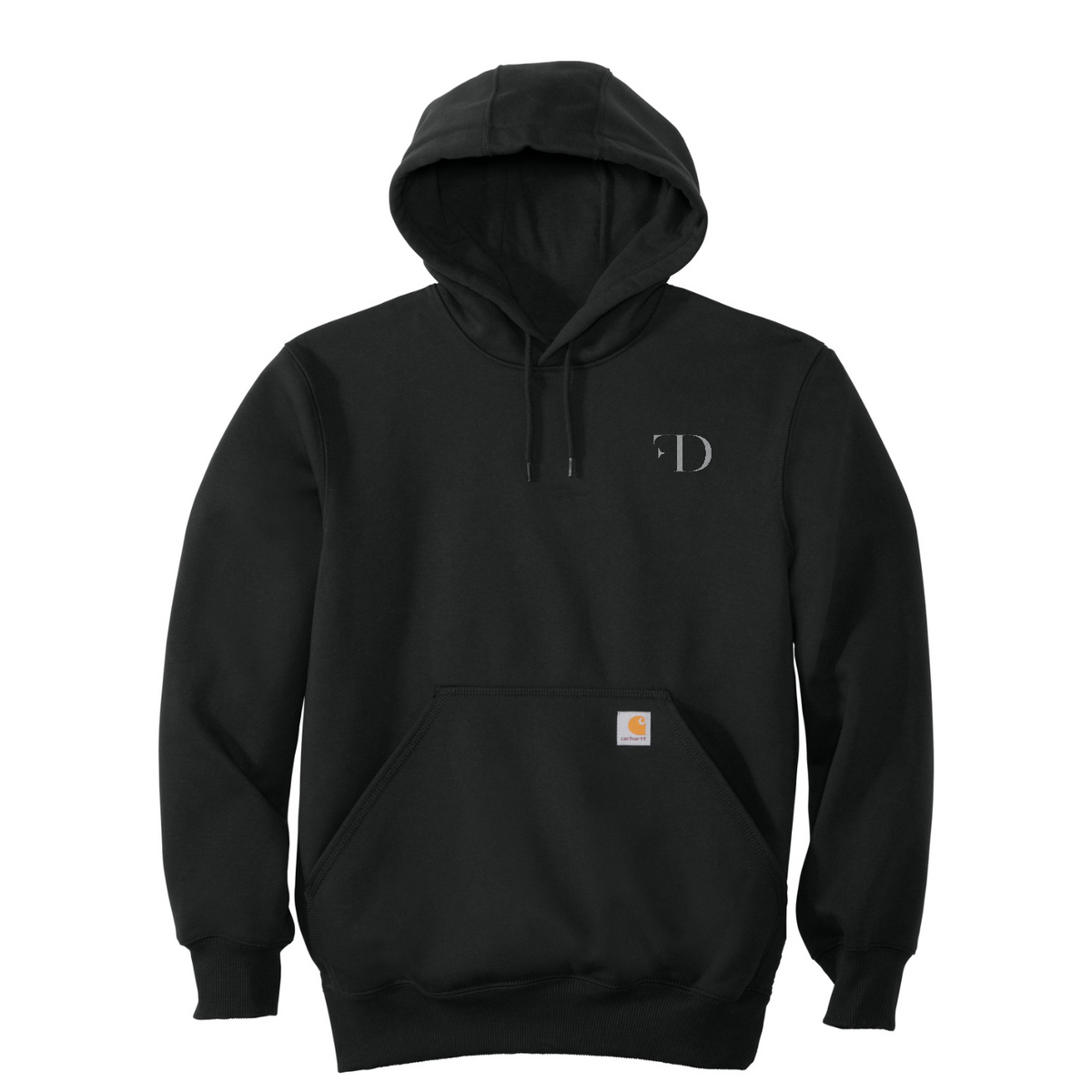 Carhartt  Rain Defender  Paxton Heavyweight Hooded Sweatshirt — Black