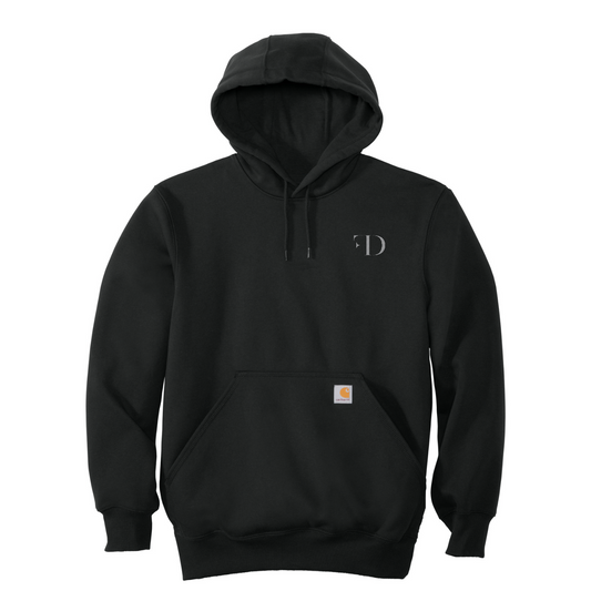 Carhartt  Rain Defender  Paxton Heavyweight Hooded Sweatshirt — Black