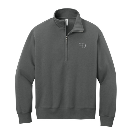 BELLA+CANVAS Unisex 10-Ounce Heavyweight 1/2-Zip Sweatshirt — Asphalt