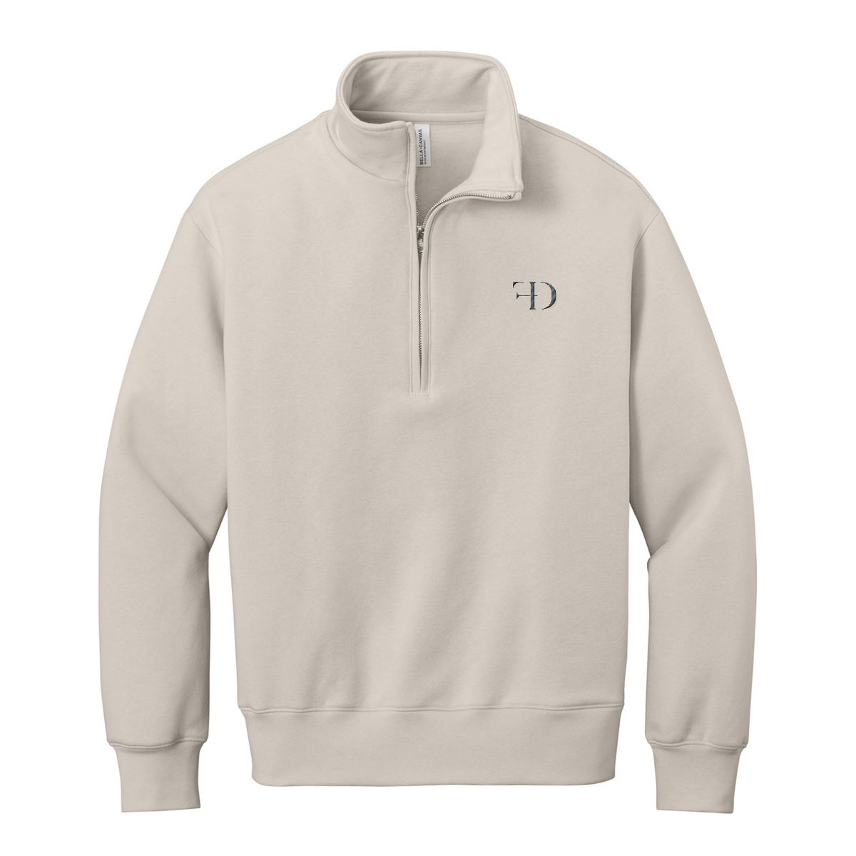 BELLA+CANVAS Unisex 10-Ounce Heavyweight 1/2-Zip Sweatshirt — Dust