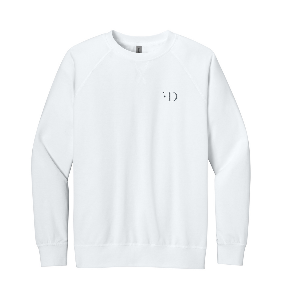 Next Level Apparel Laguna Raglan Sweatshirt — White