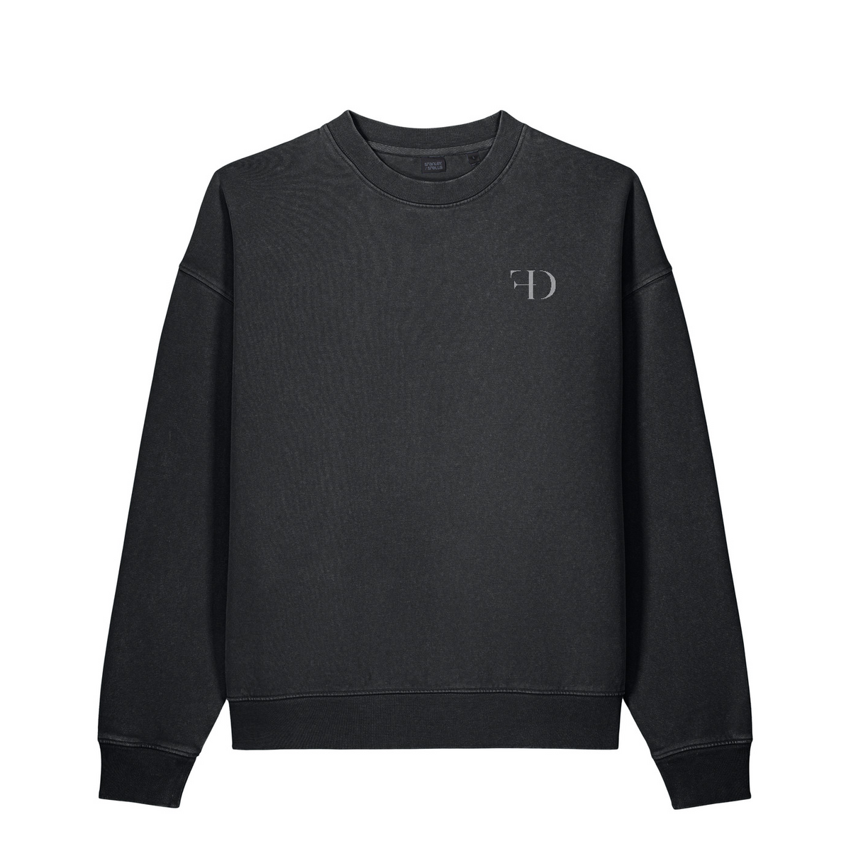 Stanley/Stella Unisex Easer Vintage Crewneck Sweatshirt — G. Dyed Black Rock