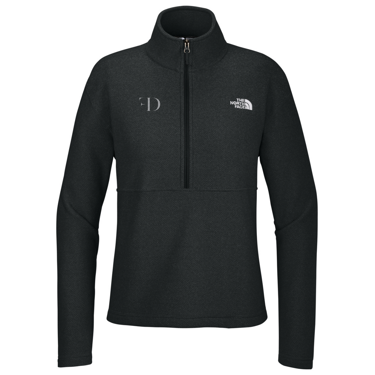 The North Face Women's Textured Pine Grove 1/2-Zip — TNF Black Heather