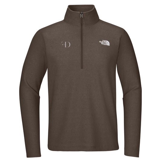 The North Face Textured Pine Grove 1/2-Zip — Smokey Brown Heather