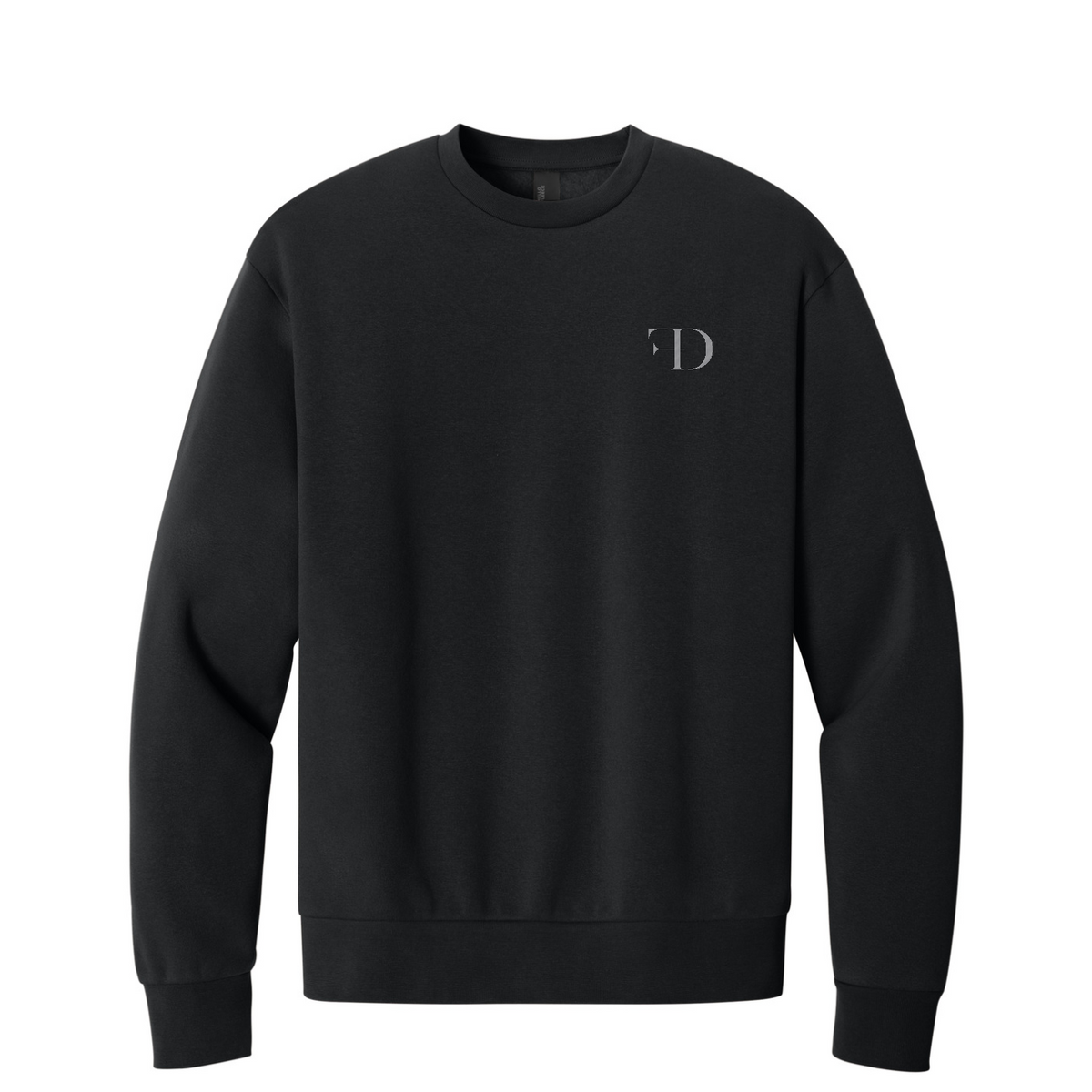 District MelloFleece Crew — Black