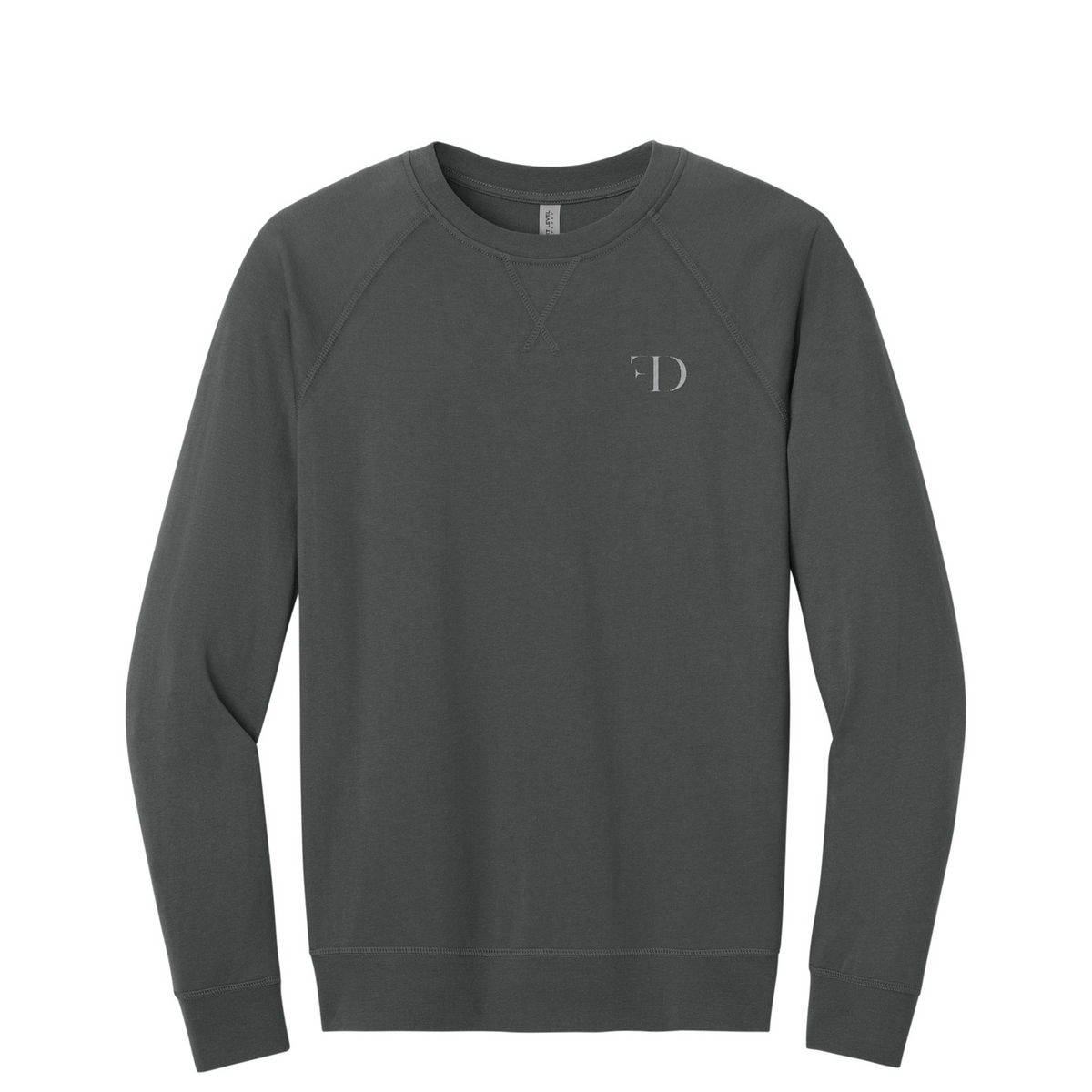 Next Level Apparel Laguna Raglan Sweatshirt — Heavy Metal