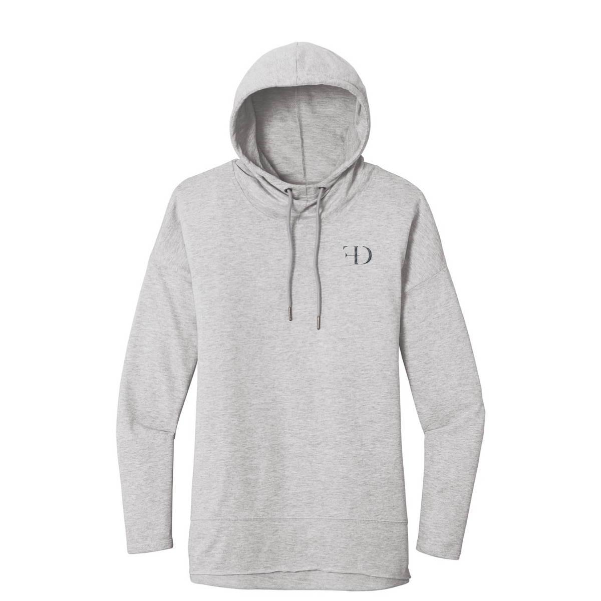 District  Women's Featherweight French Terry  Hoodie — Light Heather Grey
