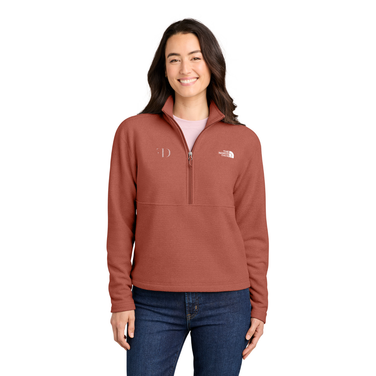 The North Face Women's Textured Pine Grove 1/2-Zip — model